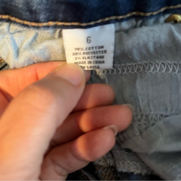 PAC SUN HighRise Distressed light wash Ankle Jegging Jeans Pants Size 28 - Picture 9 of 9